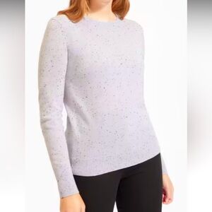 Everlane Cashmere crew in lavender donegal size S